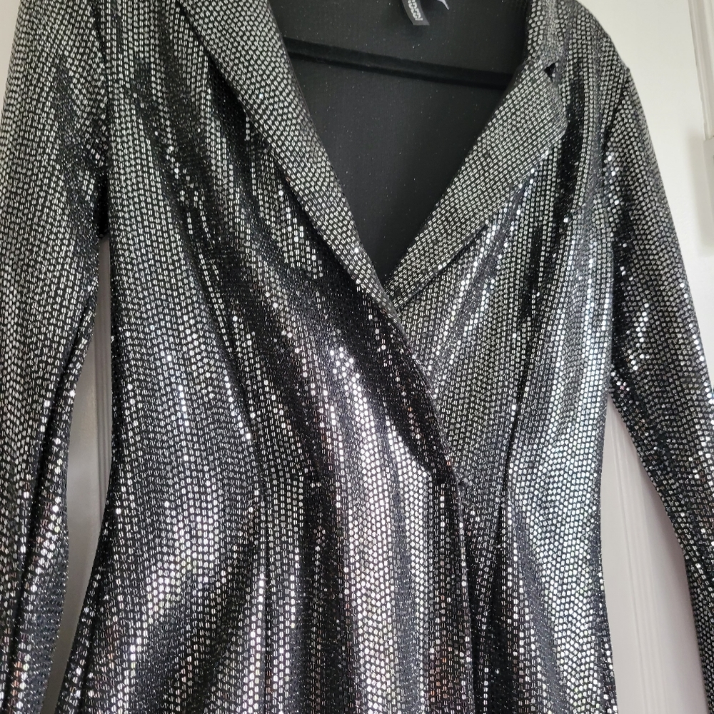 Short tuxedo jacket style mini dress